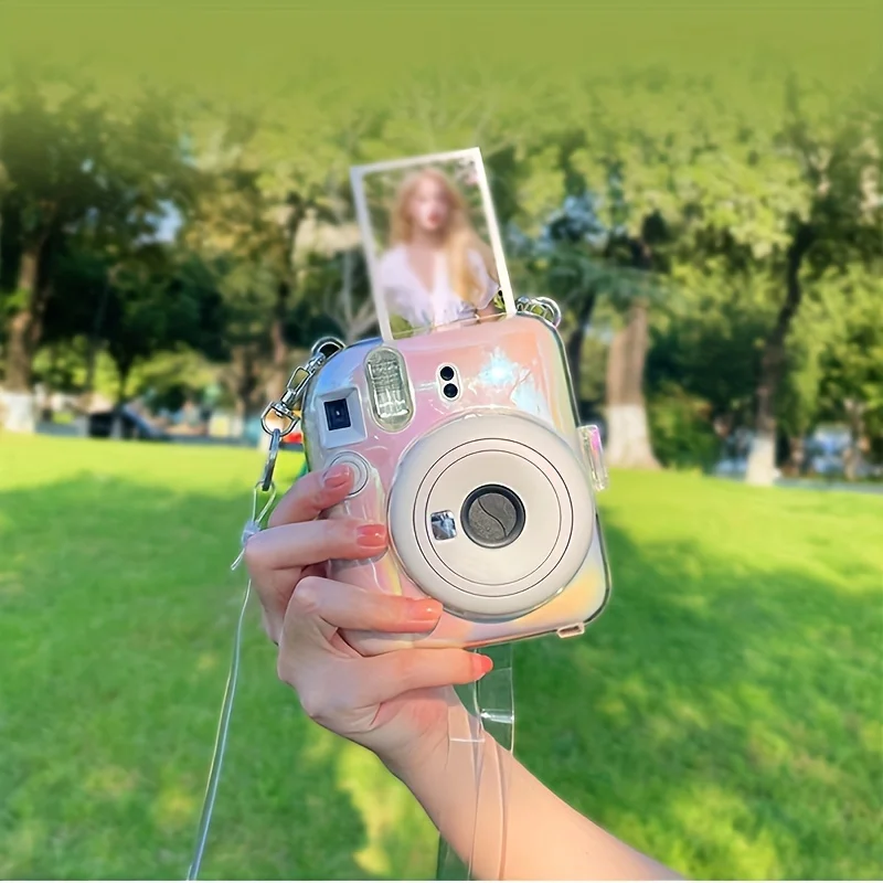 Camera storage case 1 Camera case for Instax Mini 12 camera with photo pocket and adjustable shoulder strap