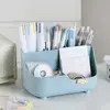 5-grid Large Capacity Pen Holder Multifunctional Makeup Brush Holder High Quality Plastic Desktop Organizer Storage Bucket 5