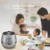Electric Induction Heating Rice Pressure Cooker 10 Cup Full Stainless Steel Interior with Non-Stick Coating-3-Language Voice 3