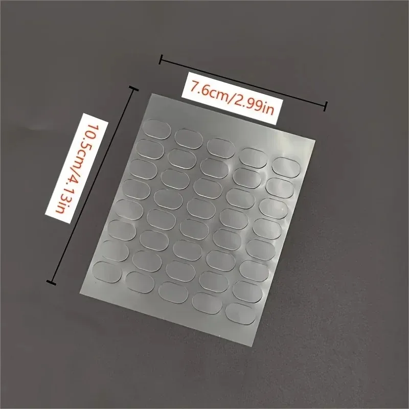 300pcs Transparent Double-Sided Tape Pads - Non-Marking, Anti-Skid Adhesive for DIY Projects & Model Car Decor Double