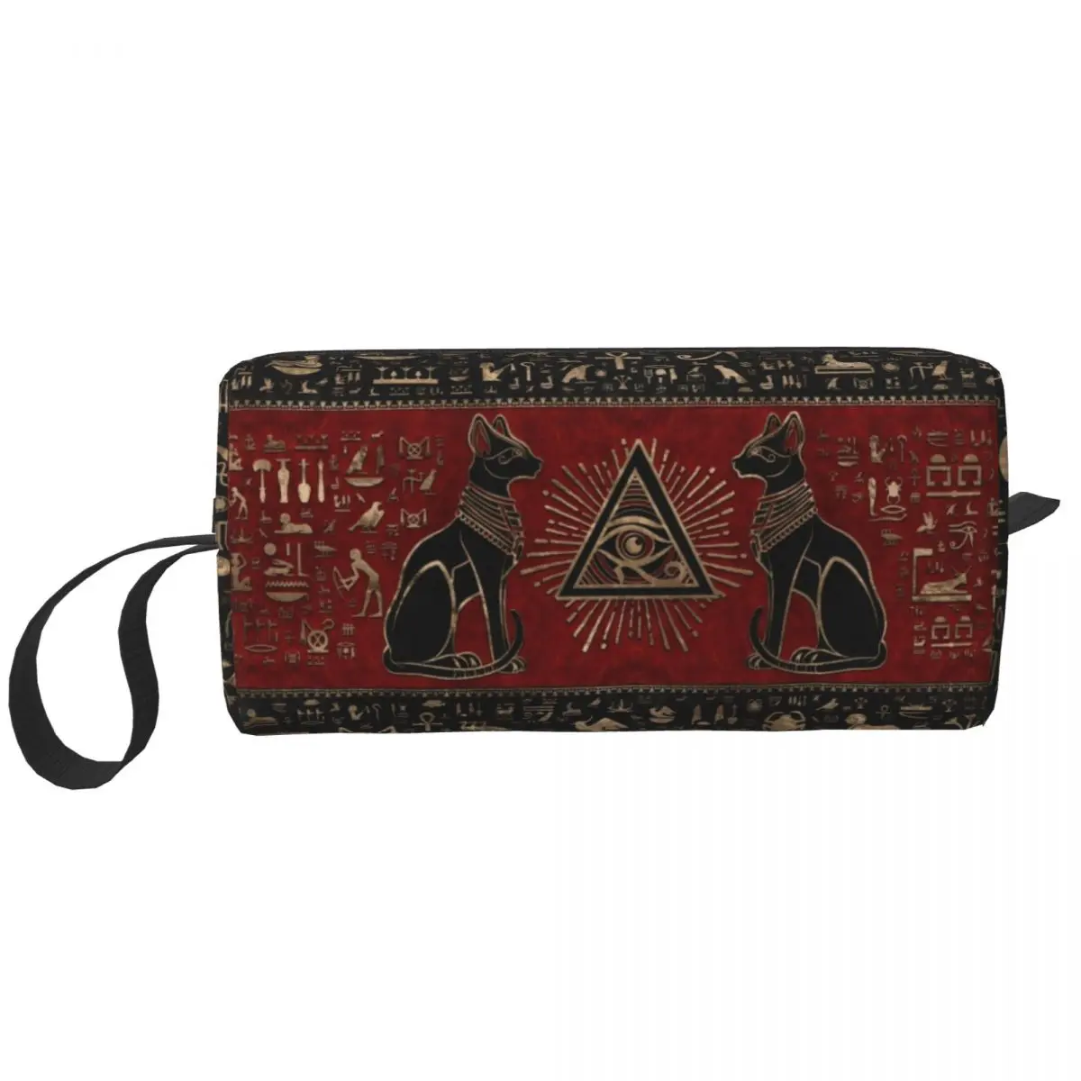 

Travel Ancient Egypt Eye Of Horus Toiletry Bag Kawaii Egyptian Bastet Cat Cosmetic Makeup Organizer Beauty Storage Dopp Kit Box