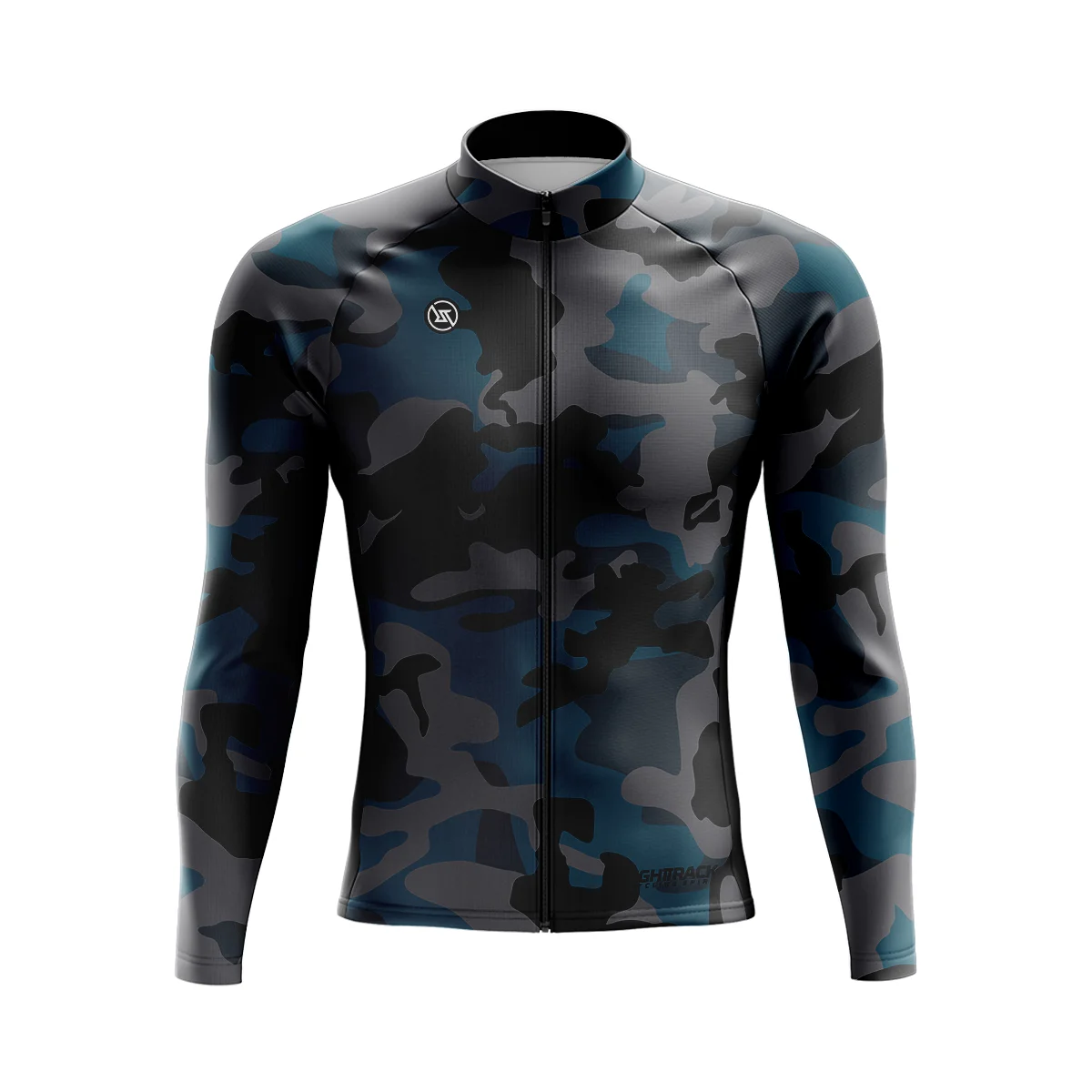thumbnail image 1 of Maillot de ciclismo de invierno de manga larga para hombre, ropa de ciclismo de camuflaje, ropa térmica de malla/polar para primavera y otoño RIGHTTRACK, ropa para bicicleta de montaña, 1 of 4
