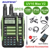 2PCS NEW Baofeng UV 16 Max V2 High Power Upgraded Of UV9R UV5R Walkie Talkie IP68 Waterproof 50KM Long Range Dual Band Ham Radio 1