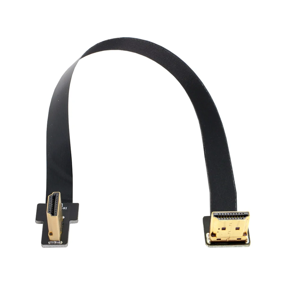 

CYFPV Dual 90 Degree Right-Up Angled HDTV Type A Male to Male HDTV FPC Flat Cable for FPV HDTV Multicopter Aerial