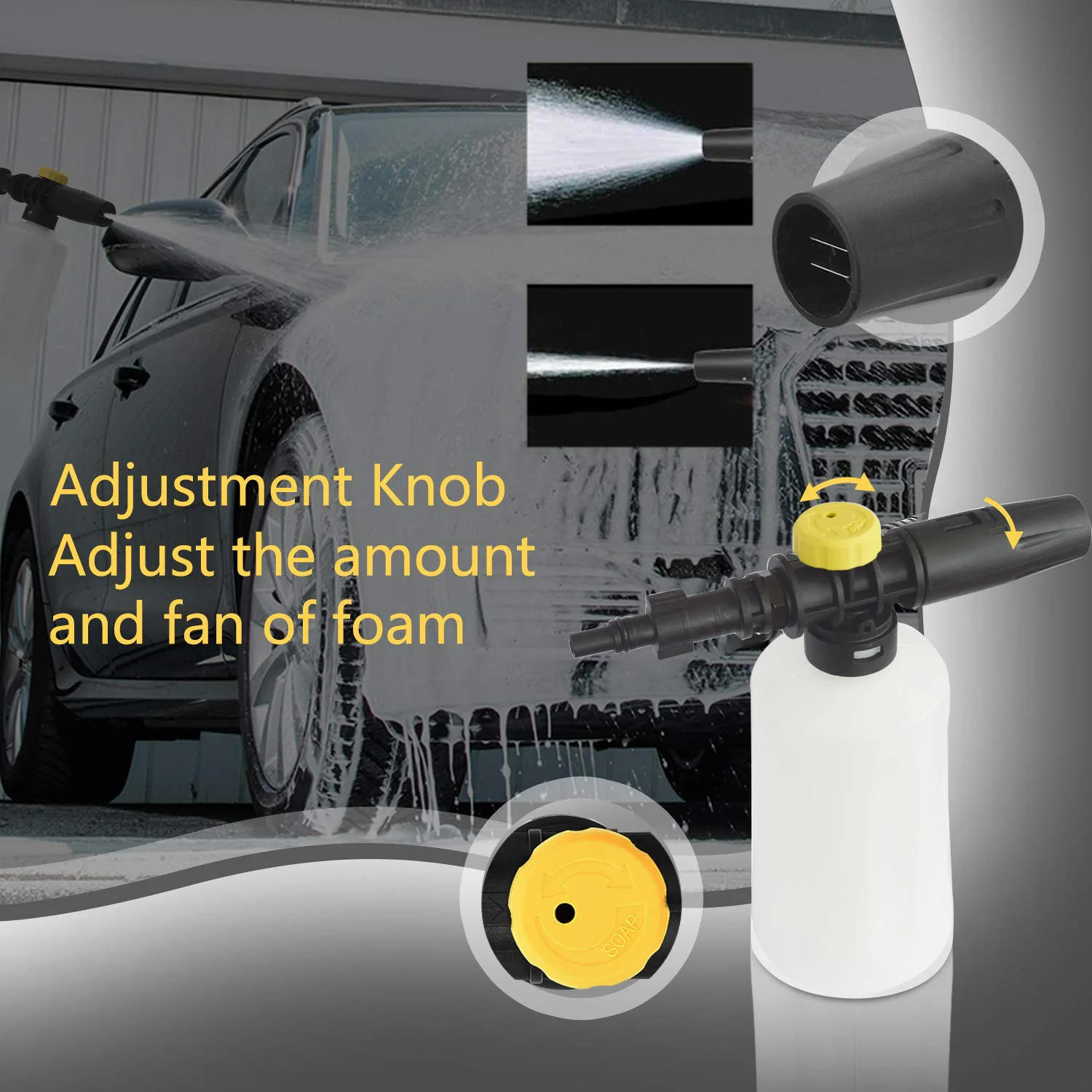 Foam Gun Snow Foam Lance For Parkside Lavor Vax Craftsman Defort Champion Kolner Huter Sterwins Greenworks High Pressure Washer 5
