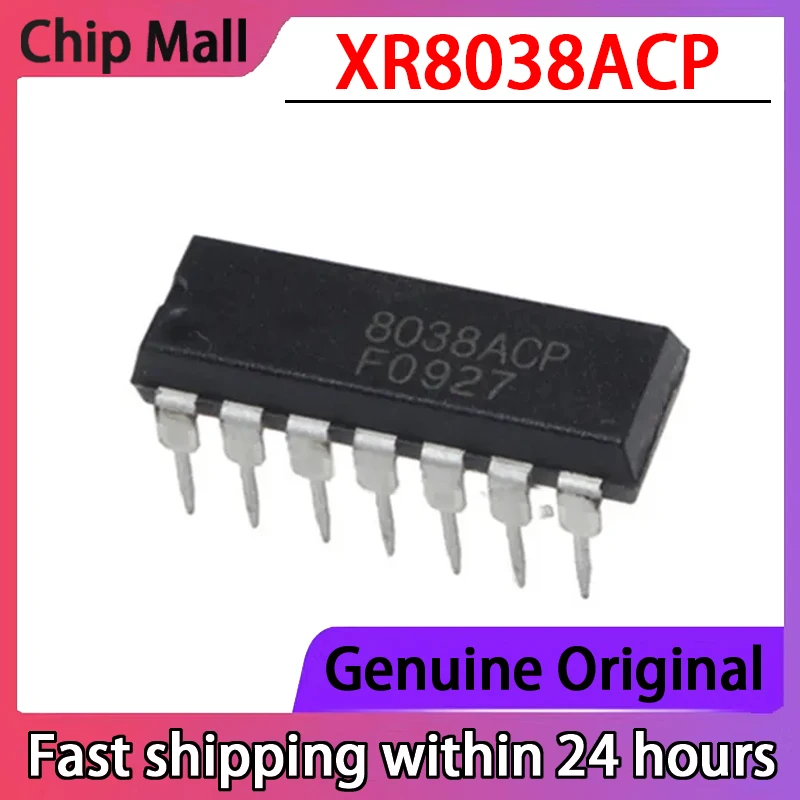 

1PCS New Original XR8038ACP 8038ACP Inline DIP-14 Precision Waveform Generator