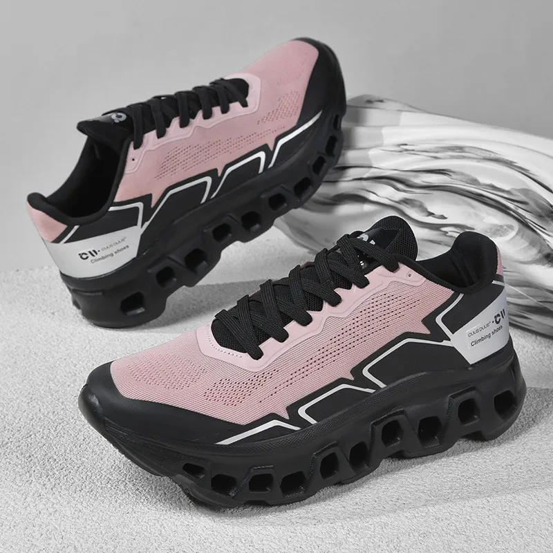 2026 New Men's Running Shoes Breathable Mesh Thick Sole Cushioning Fashionable Multi-Functional Jogging and Casual Sports Shoes 3