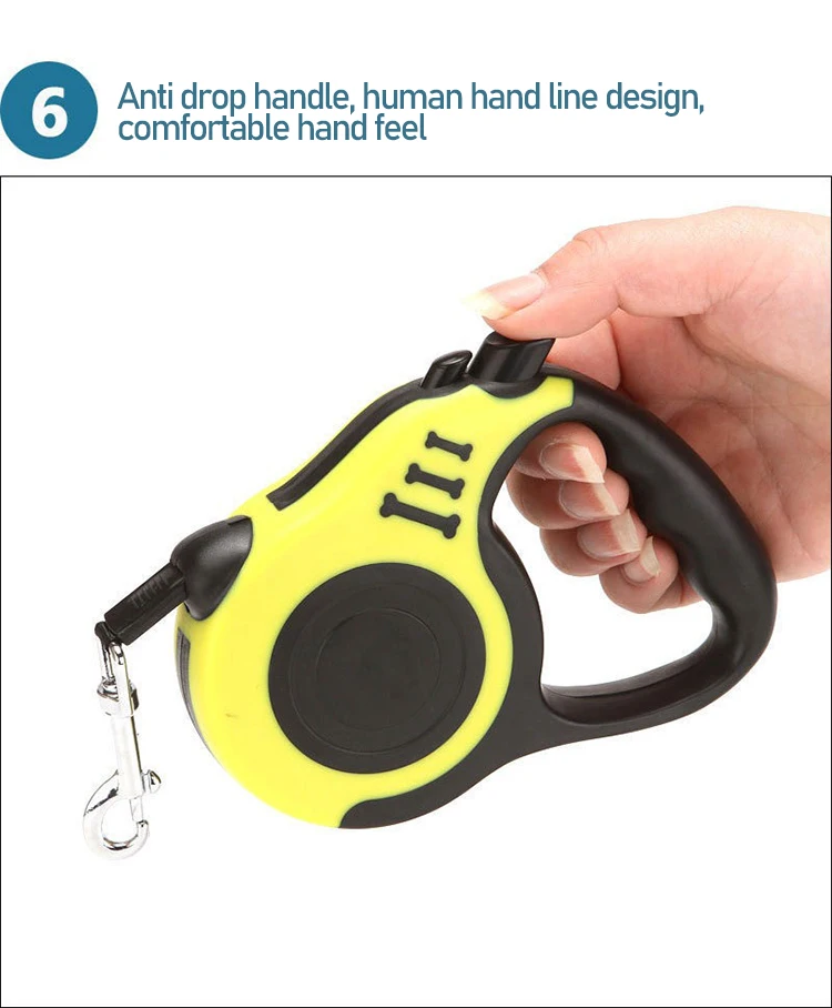 Retractable Leash For Large And Small Dogs Double Strap Hands Free_voghion.com