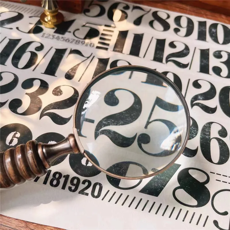 

Vintage Number Little Date Washi PET Tape for Card Making Planner DIY Scrapbooking Plan Decorative Sticker