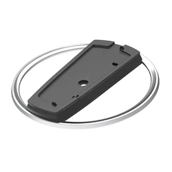 Portable Metal Vertical Stand with Anti - Slip Base (Black - Silver)