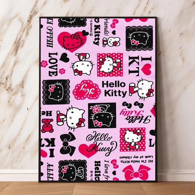 Hello Kitty Poster Set - Hello Kitty Room Decor Bundle with 12 Hello Kitty  Wall Art Posters Plus Hello Kitty Keychain, More