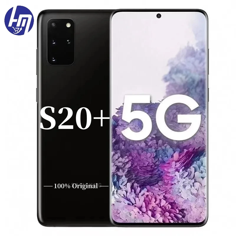 Samsung-Galaxy S20 Plus desbloqueado Smart Phone, 6.7 ", 5G, G986U1, G986B, Snapdragon 865, RAM, 12GB, ROM, 128GB, NFC, Octa Core, Original