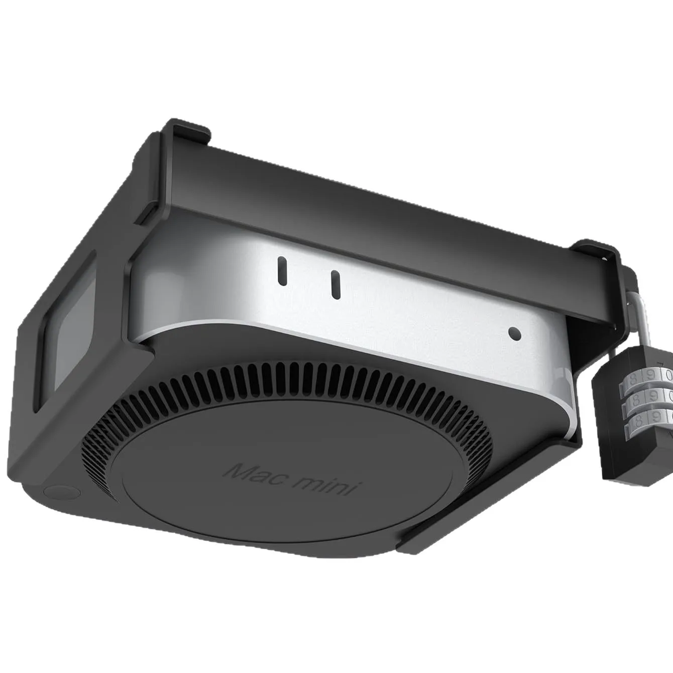 Mac Mini M4/M4 Pro용 금속 언더 데스크 마운트, 도난 방지 잠금 구멍이 있는 VESA 마운트 브래킷, 공간 절약형 히든 홀더