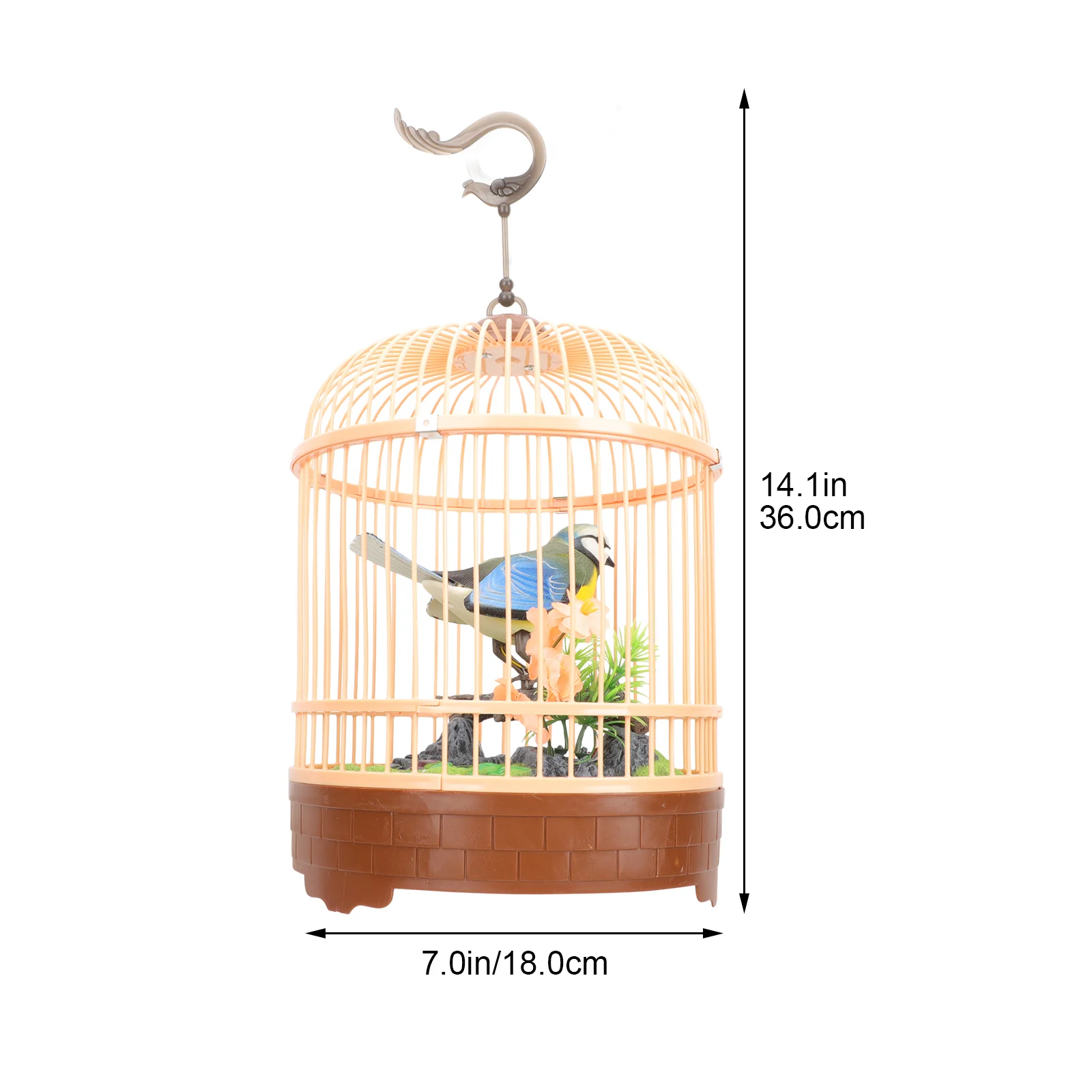 Toy For Kids Fake Bird Cage Unique Singing Simulation Plastic Acoustic Interactive Small Toys 4