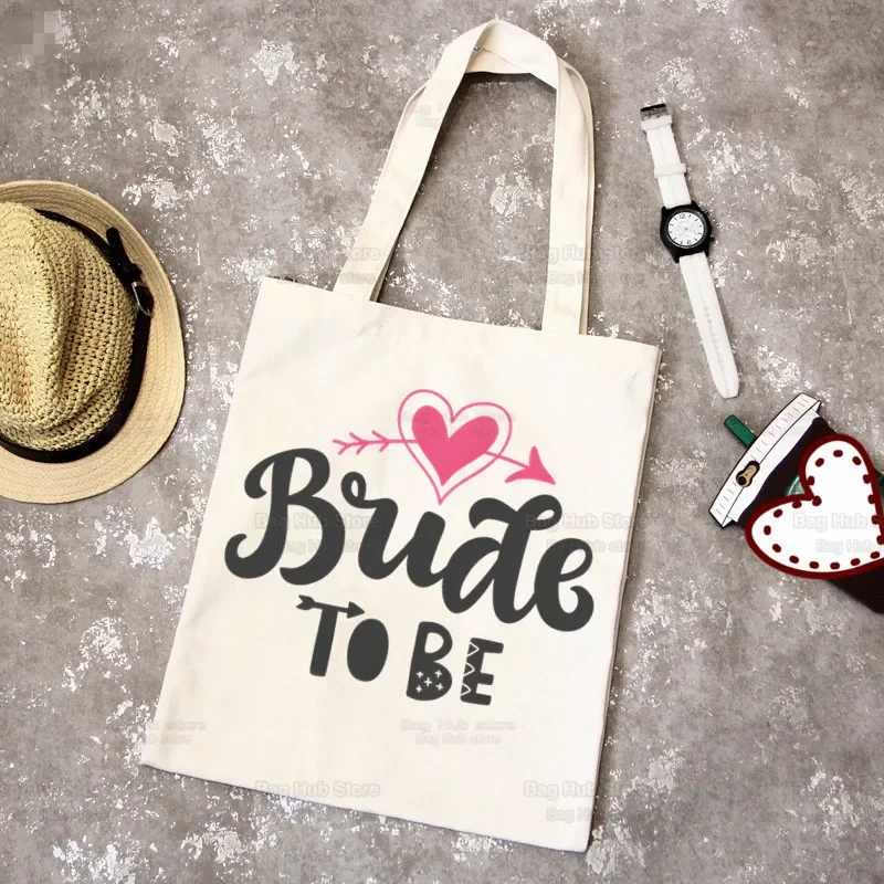 Сумка для покупок Bride To Be Team для невесты, Джутовая сумка для покупок, сумка-тоут для покупок для девичника, разноцветная сумка Evjf для свадебных церемоний, многоразового использования