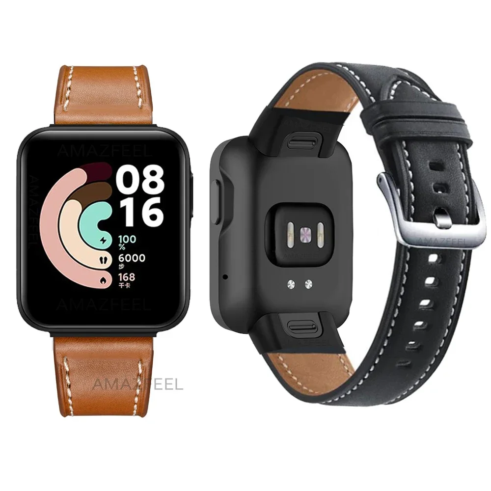 Premium Leather Watchband for Smartwatches - Classic Strap for Watch 2 Lite