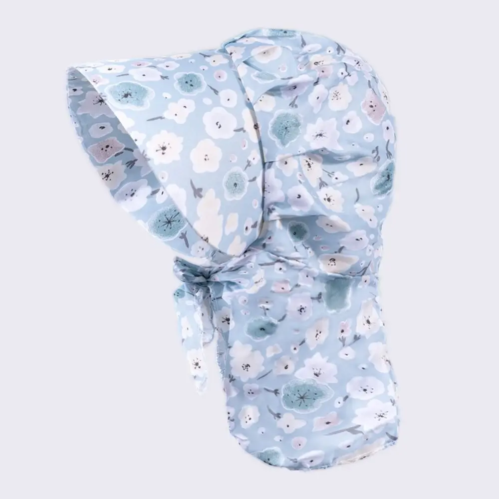 Floral Print Summer Protective Cover Colorful Anti-UV Women's Beach Hat Quick Drying Windproof Big Brim Sunhat Hiking