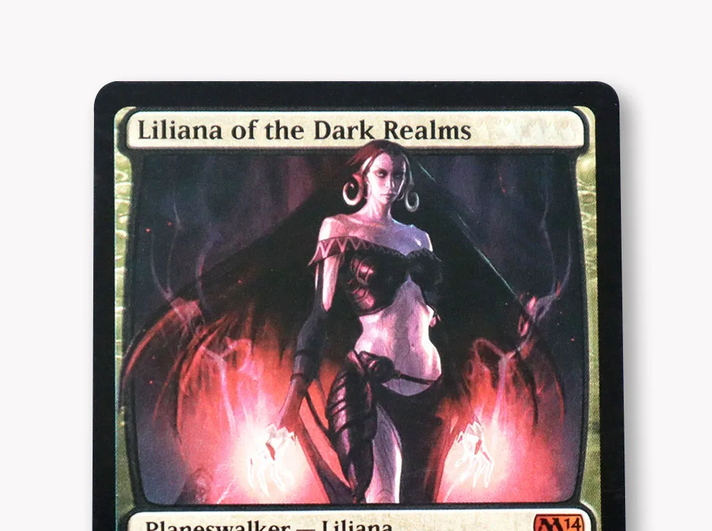 [Liliana of the Dark Realms] Holo/Foil Magical Proxy Cards Game Quality Proxy Gathering Board Playing Game Trading Cards