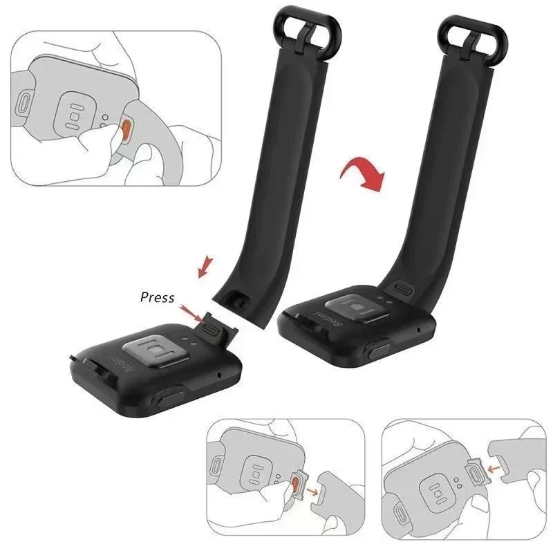 Sport Wristband Fitness Bracelet Replacement Accessories Strap For Xiaomi Mi Watch 2 Lite sport Silicone SmartWatch Replacement silicone wrist strap fitness tracker strap silicone watch strap silicone watch band watch strap smart bracelet strap
