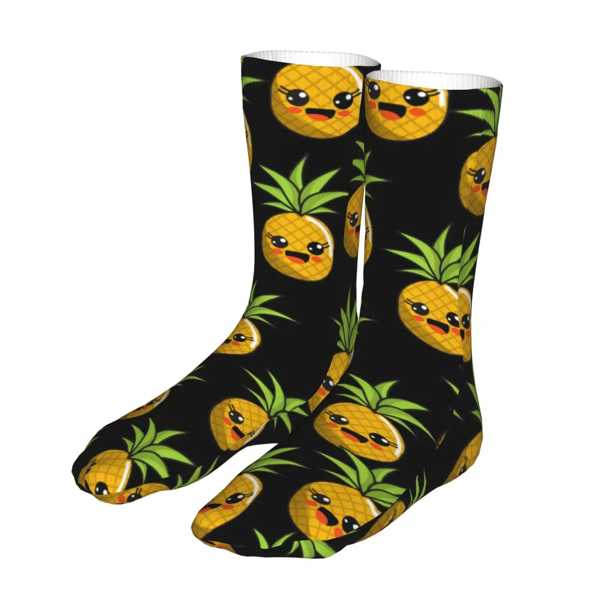 

Funny Cute Pineapples Woman Socks 2022 Men Sports Socks