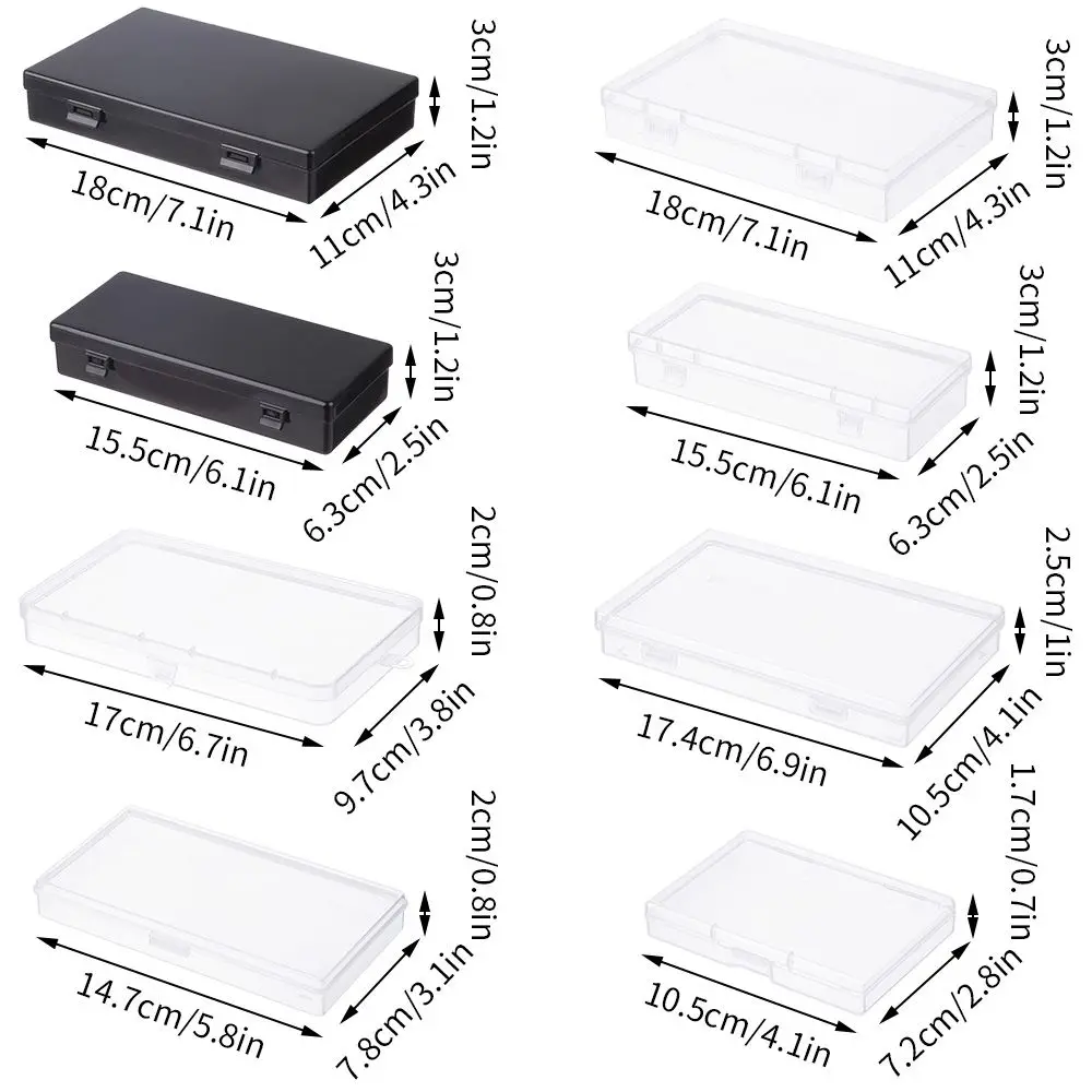 Plastic Storage Box for Jewelry and Crafts