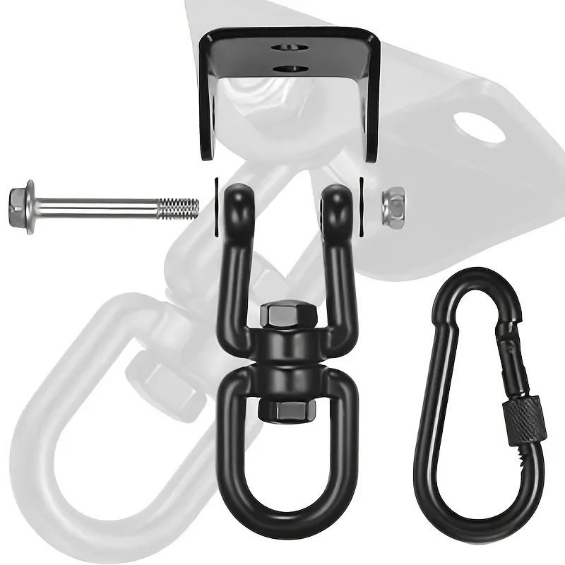 Hammock Hanging Kit 1pc 360&deg; Rotate Heavy Duty Swing Permanent Antirust Stainless Steel Silent Hooks