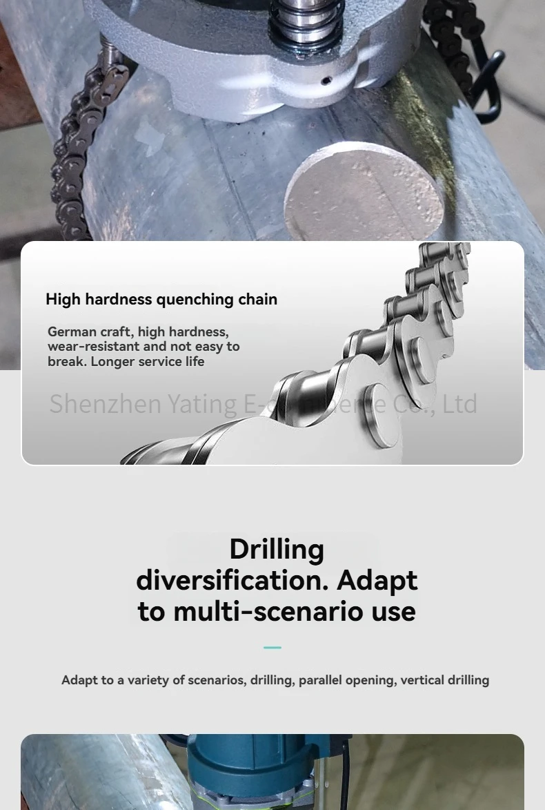 Special electric drilling machine for fire pipes, galvanized pipe drilling machi