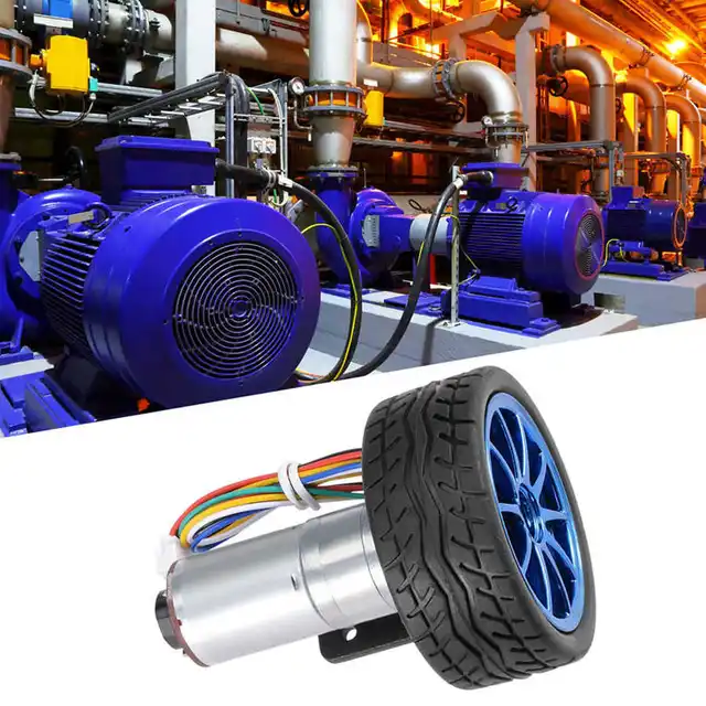 Motor Encoder Robot Wheel Motor DIY Encoder Gear Motor With Mounting ...