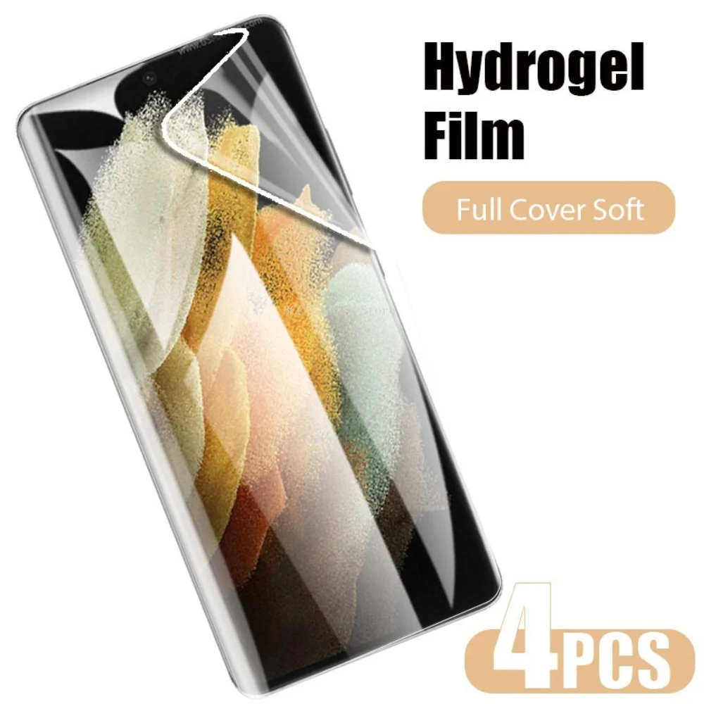 Pellicola Idrogel Curva 4 Pezzi Per Samsung Note 20 Ultra 10 Lite Plus Pellicola Salvaschermo Per Samsung A21S A70 A72 A71 A50 A52 A51 Film