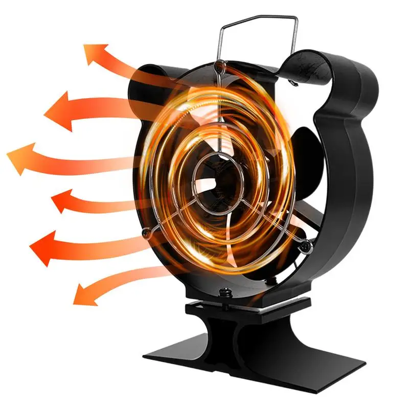 

Heat Powered Fan Heat Powered Fireplace Fan Protective Cover Woodstove Fan Heat Powered Non Electric 5-Leaf Ecofan For Wood/Log