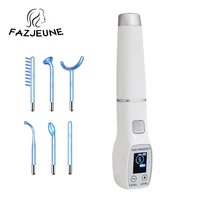 Darsonval Facial High Frequency Machine Screen Display 6 in1 Blue Hair Face Skin Care Beauty Device Anti Acne Spot Remove Wrinkl 1