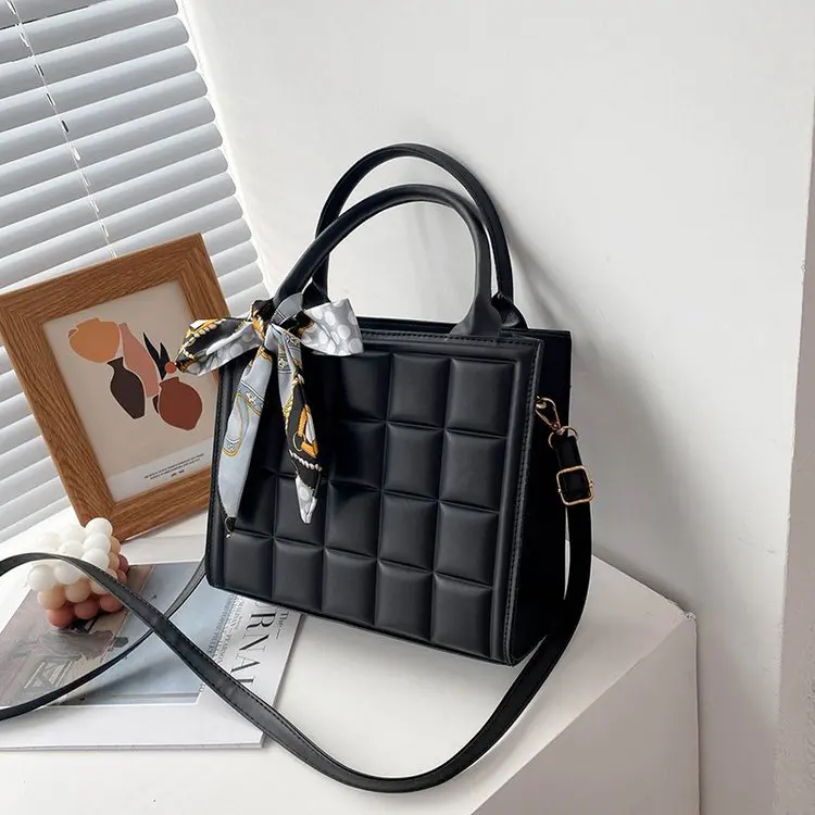 2024 Women's New PU Leather One Shoulder Handbag Soft Solid Color Horizontal Body Bag Casual Women's Large Capacity Tote Bag
