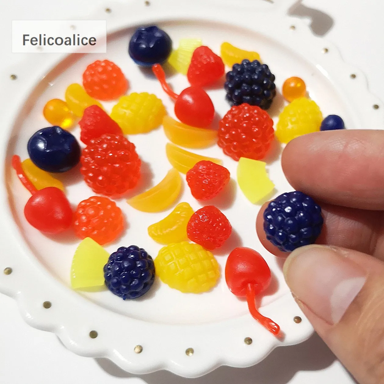 20 teile/beutel Harz Obst Schleim Charms Zusatzstoffe Lieferungen Kit DIY Schleim Zubehör Füllstoff Für Flauschigen Klar Schleim Ton Auf Lager – Detail 21