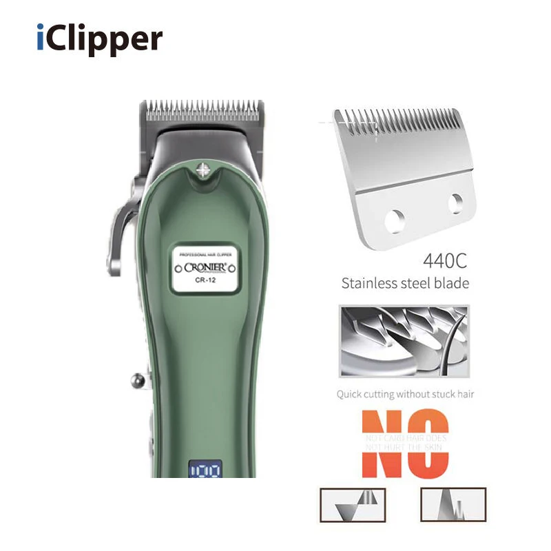 جميع المعادن اللاسلكية المهنية مقص الشعر الحلاق ال...