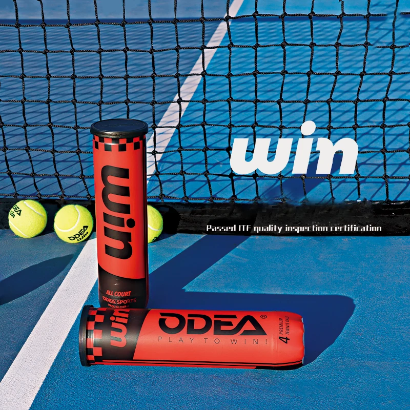 Odea Tennis Win Economy Match Tennis Balls 4-Piece Canned Adult High Bounce Pressure Resistant Balls