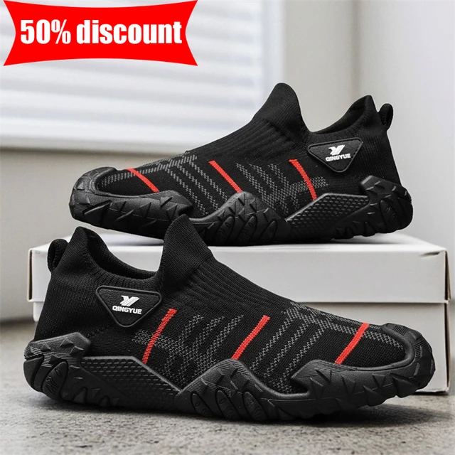 Chaussures de sport pour hommes en mesh, confortables, souples, légères, pour la marche, le jogging, l'exercice quotidien, semelle antidérapante, chaussures décontractées 1