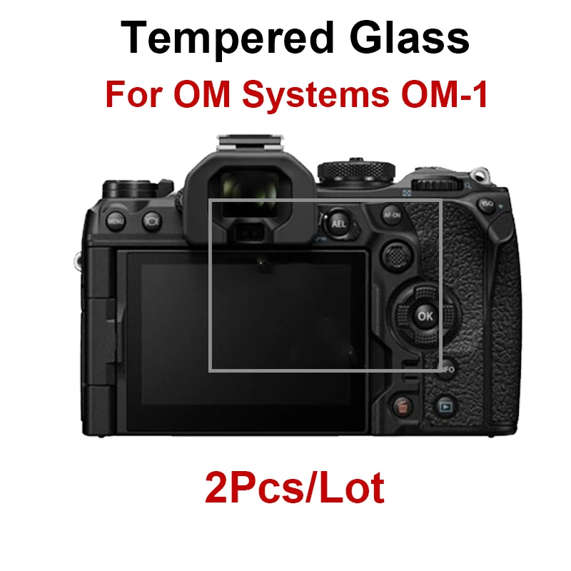 2PCS Tempered Glass Screen Protector For OM Systems OM 1 Mirrorless