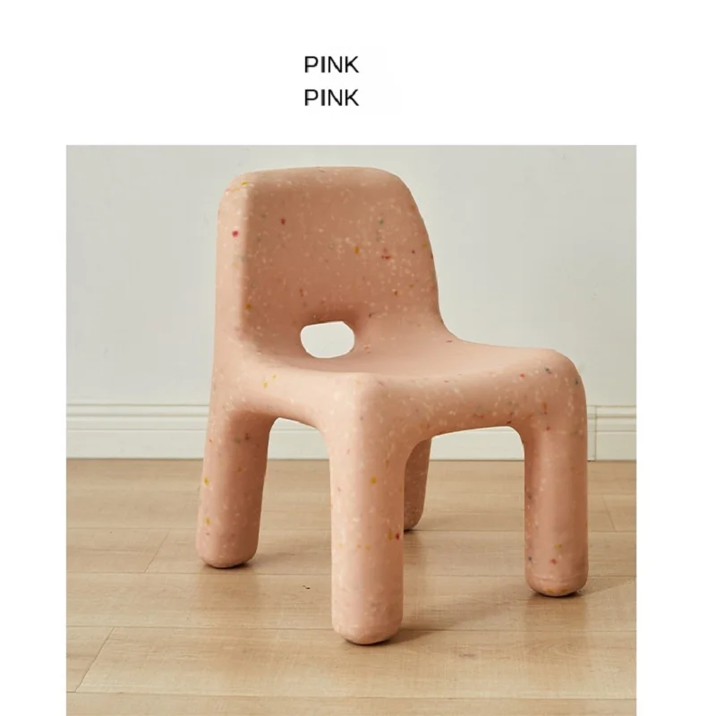LazyChild Home Children's Chair Backrest Baby Low Stool Modern Mini Style Change Shoes Stools Small Stool Plastic Chair Bench