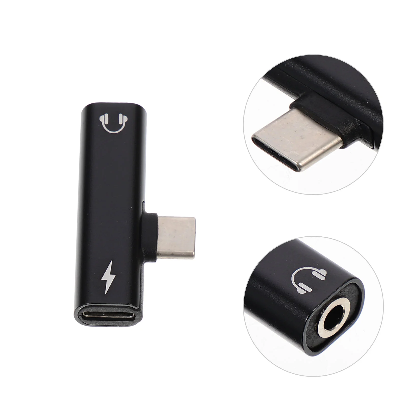 

Portable Earphone Adapter 2 in 1 USB C to 35mm Audio and Type-c Earphone Converter