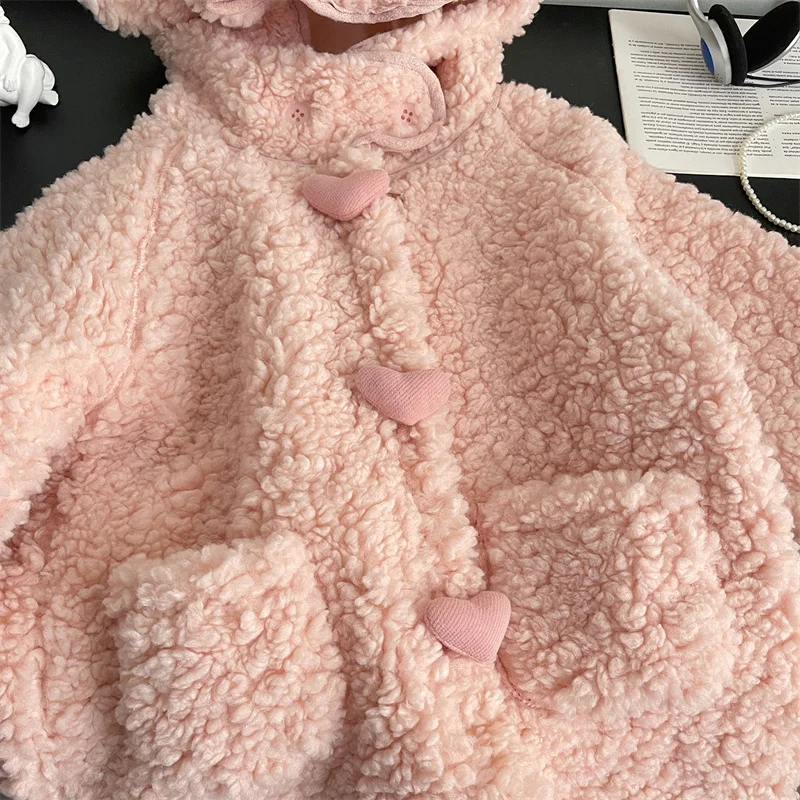 

Пальто для девочек, куртка, зимняя хлопковая ветровка, 2023 пурпурная теплая Толстая меховая верхняя одежда, высокое качество, детская одежда