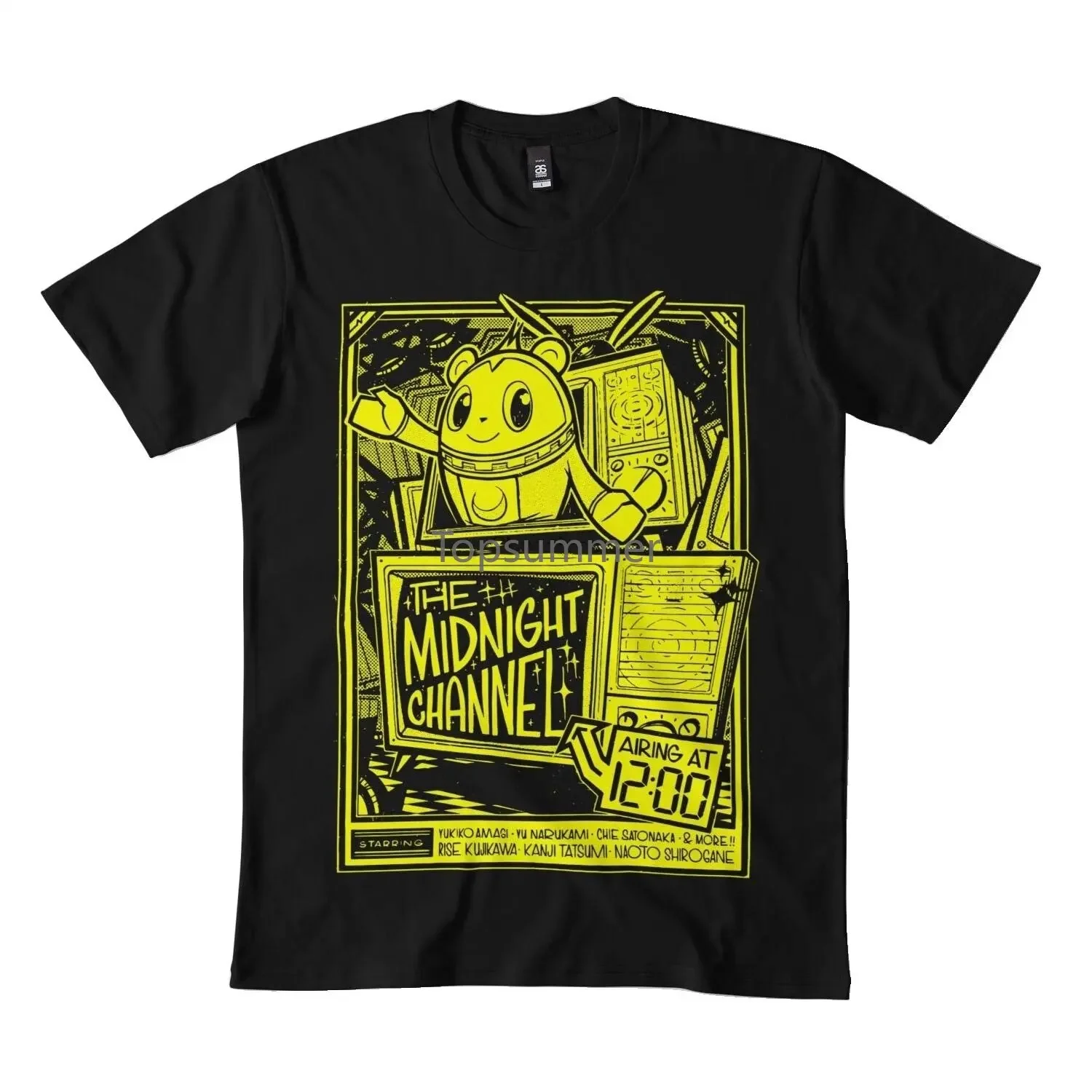 

Persona 4 Midnight Channel Tv T-Shirt Dmn Black