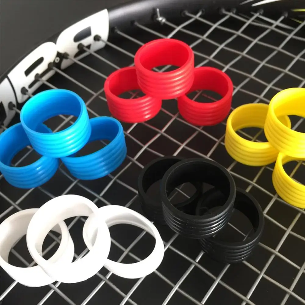 5Pcs Sport Racket Handle Rubber Ring Stretchy Tennis Racquet Band Overgrips tenis padel