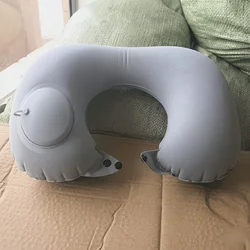 Compact Inflatable Travel Neck Pillow - U - Shaped, Hand - Washable, Portable Design (A)