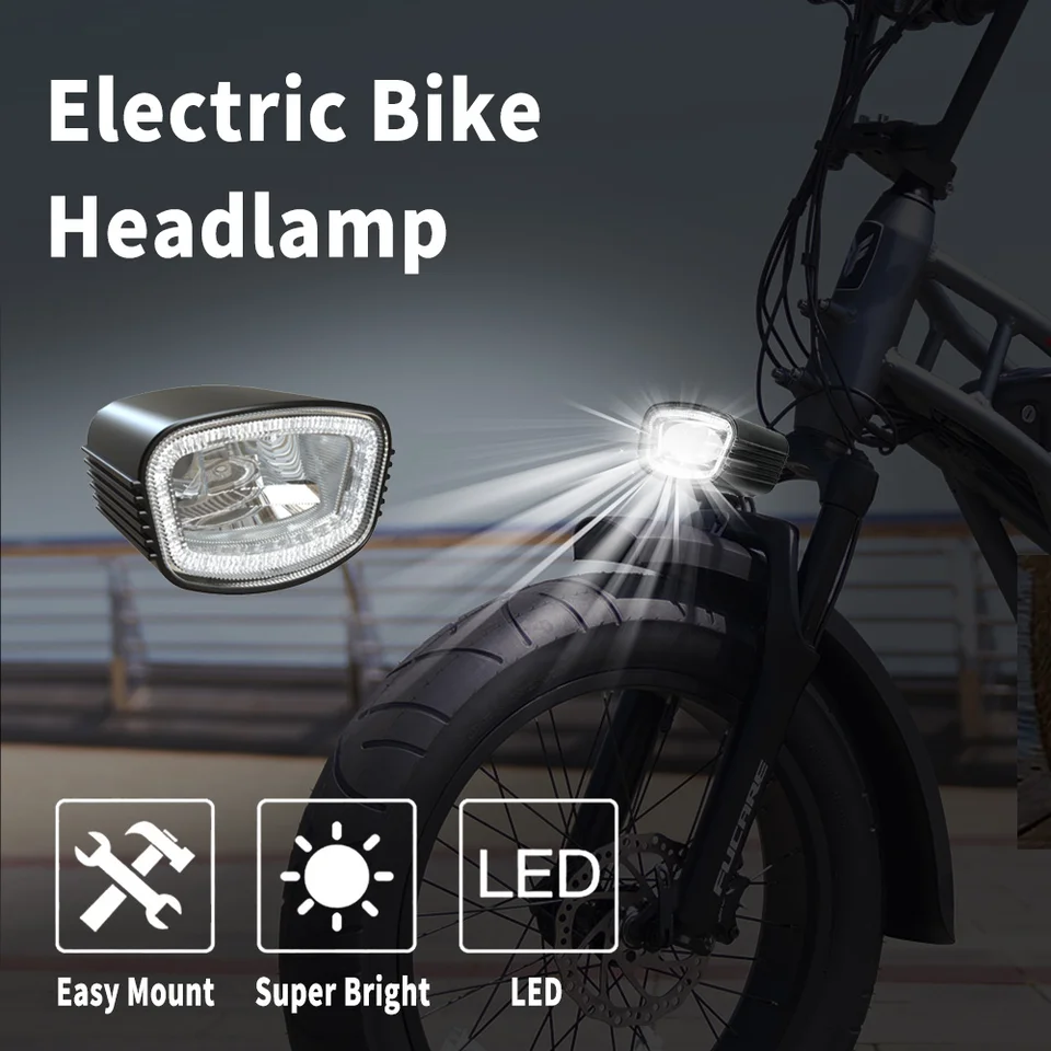 Bike Front Light Ebike Light LED Electric Bike Headlight 24V 36V - Main Image