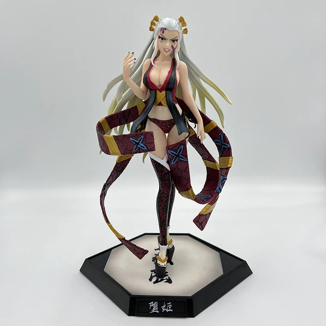 28cm Demon Slayer Kokushibou Anime Figure Tsugikuni/Inosuke Action Figure Douma/Gyuutarou/Daki Kimetsu no Yaiba Figurine Toys 4