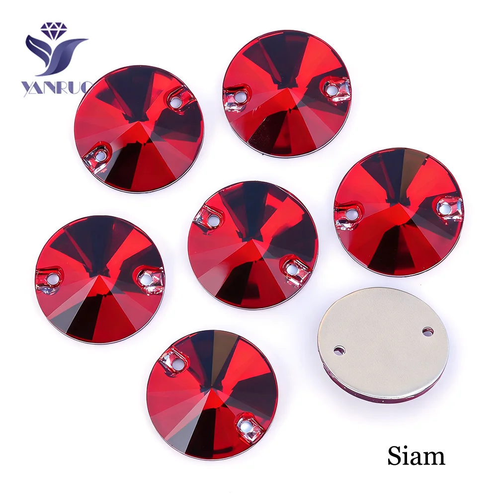 Premium Round Sew-On Rhinestones – Flat Back Glass Stones