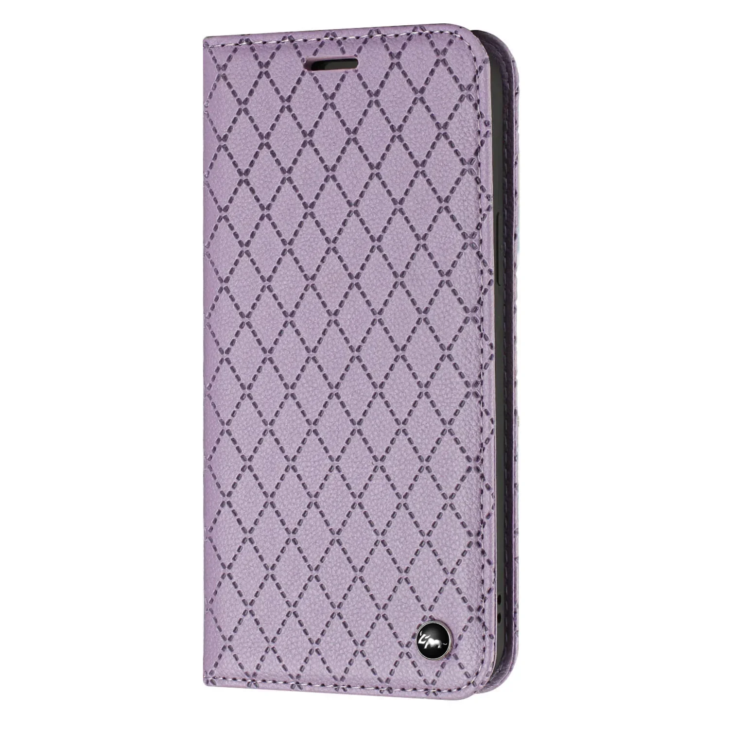 RFID Strong Magnetic Leather Wallet Case with Stand and Card Slot