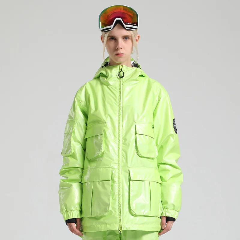 Light Ski Suit for Women, Snow Wear, Windproof, Snowboard Clothing, Outdoor Sports, Ice Jackets, Girl's Coats, 10K