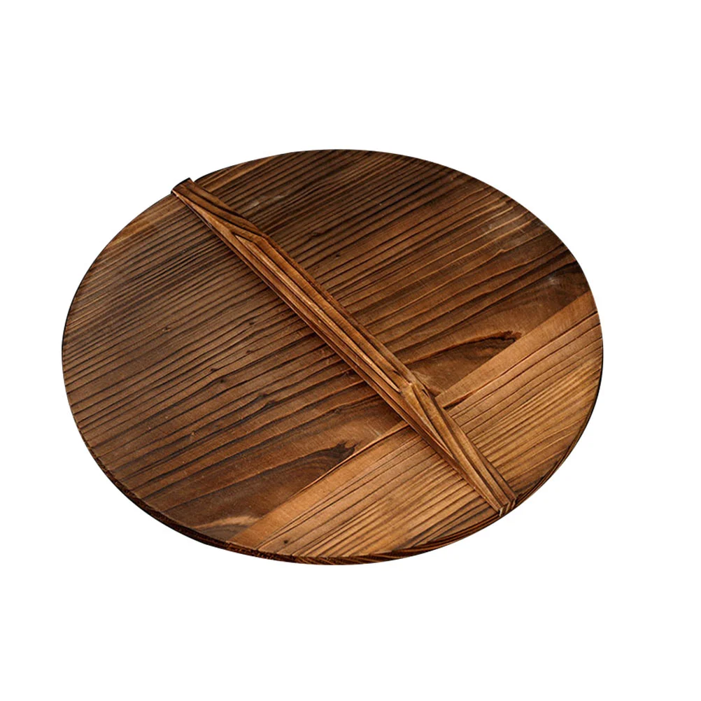 

1Pc Household Wooden Pot Cover Kitchen Cooking Frying Pan Lid Home Kitchenware