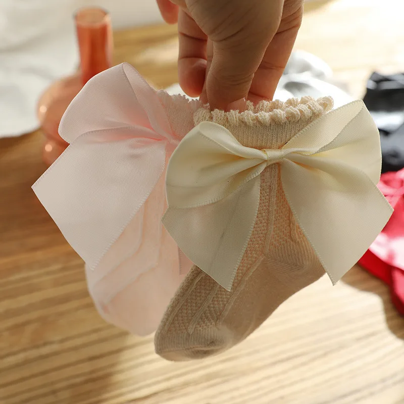 Girls Cotton Socks Baby Big Bow Knee High Long Soft Kids Socks for cotton socks,kids socks,baby socks,girls socks